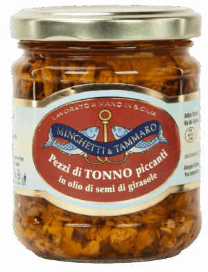 pezzi di tonno piccanti ? 200 g