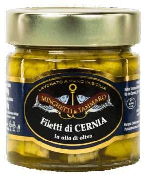 Filetti di cernia in olio d'oliva 200 g