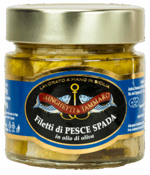 Filetti di pesce spada in olio d'oliva 200 g
