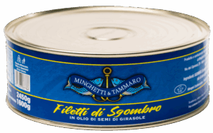 Filetti di sgombro in olio di semi di girasole 700 g