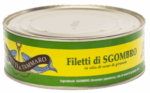 Filetti di sgombro in olio di semi di girasole 850 g